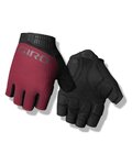 GIRO Cycling fingerless gloves - BRAVO II GEL OX - red