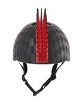 BELL Cycling helmet - RASKULLZ SKULL HAWK - black/red