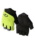 GIRO Cycling fingerless gloves - BRAVO - yellow