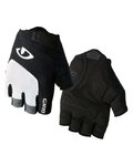 GIRO Cycling fingerless gloves - BRAVO - white/black