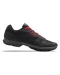 GIRO Cycling shoes - GAUGE - black/red