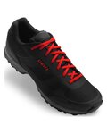 GIRO Cycling shoes - GAUGE - black/red