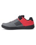 CRANKBROTHERS Cycling shoes - STAMP SPEEDLACE - grey/red