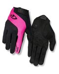 GIRO Cycling long-finger gloves - TESSA LF - black/pink