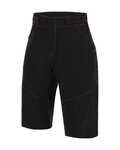SANTINI Cycling shorts without bib - SELVA - red/black