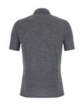 SANTINI shirt - GRAVEL SUMMER WOOL - grey