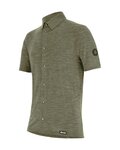 SANTINI shirt - GRAVEL SUMMER WOOL - green