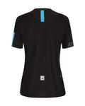 SANTINI Cycling short sleeve jersey - SASSO LADY - black