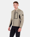 SANTINI Cycling thermal jacket - ALPHA TRAIL - beige