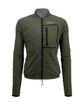 SANTINI Cycling thermal jacket - ALPHA T. - green