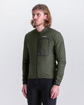 SANTINI Cycling thermal jacket - ALPHA T. - green