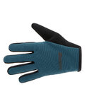 SANTINI Cycling long-finger gloves - MTB - blue