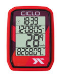 CICLOSPORT tachometer - PROTOS 105 - red