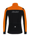 SANTINI Cycling thermal jacket - REDUX VIGOR - orange/black