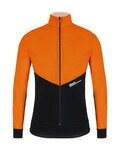SANTINI Cycling thermal jacket - REDUX VIGOR - orange/black