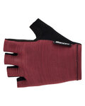 SANTINI Cycling fingerless gloves - CUBO  - bordeaux