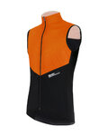 SANTINI Cycling gilet - REDUX VIGOR - orange/black