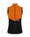 SANTINI Cycling gilet - REDUX VIGOR - orange/black