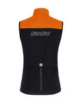SANTINI Cycling gilet - REDUX VIGOR - orange/black