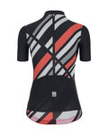 SANTINI Cycling short sleeve jersey - SLEEK RAGGIO LADY - black/pink