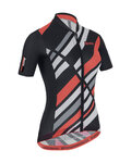 SANTINI Cycling short sleeve jersey - SLEEK RAGGIO LADY - black/pink