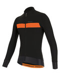 SANTINI Cycling winter long sleeve jersey - ADAPT WOOL - orange/black