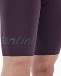 SANTINI Cycling bib shorts - UNICO - bordeaux