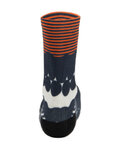 SANTINI Cyclingclassic socks - OPTIC - white/orange/grey