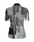 SANTINI Cycling short sleeve jersey - DELTA KINETIC LADY - white/black