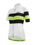 SANTINI Cycling short sleeve jersey - ECOSLEEK BENGAL LADY - white/light green/black