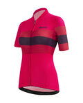 SANTINI Cycling short sleeve jersey - ECOSLEEK BENGAL LADY - red/black