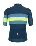 SANTINI Cycling short sleeve jersey - ECOSLEEK BENGAL - blue/light green