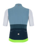 SANTINI Cycling short sleeve jersey - REDUX ISTINTO - white/blue/green