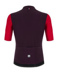 SANTINI Cycling short sleeve jersey - REDUX VIGOR - red/purple