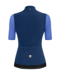 SANTINI Cycling short sleeve jersey - REDUX STAMINA LADY - blue