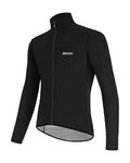 SANTINI Cycling windproof jacket - NEBULA PURO - black