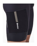 SANTINI Cycling bib shorts - GRAVEL - black