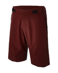 SANTINI Cycling shorts without bib - FULCRO - bordeaux