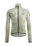 SANTINI Cycling windproof jacket - FANGO - ivory