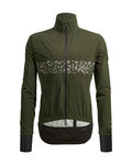 SANTINI Cycling rain jacket - GUARD NEO SHELL - green