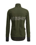 SANTINI Cycling rain jacket - GUARD NEO SHELL - green