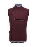 SANTINI Cycling gilet - ALPHA PACK - bordeaux