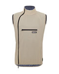 SANTINI Cycling gilet - ALPHA PACK - beige