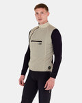 SANTINI Cycling gilet - ALPHA PACK - beige