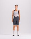 SANTINI Cycling bib shorts - PLUSH - grey