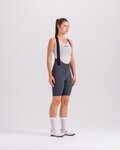 SANTINI Cycling bib shorts - PLUSH - grey