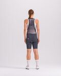 SANTINI Cycling bib shorts - PLUSH - grey