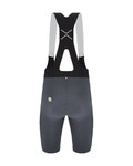 SANTINI Cycling bib shorts - REDUX SPEED - grey