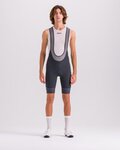 SANTINI Cycling bib shorts - KARMA DELTA - grey