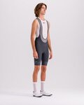 SANTINI Cycling bib shorts - KARMA DELTA - grey